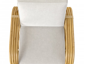 Pretzel Rattan Armchair Standard Lincoln Brooks Modelo 3D