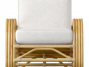 Pretzel Rattan Armchair Standard Lincoln Brooks Modelo 3D
