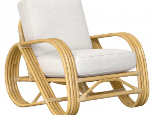 Pretzel Rattan Armchair Standard Lincoln Brooks Modelo 3D