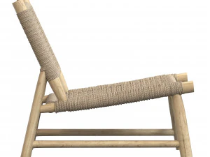 Bazar Bizar Island Sisal Einsitzer-Stuhl, Natur 3D Modell