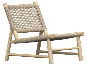 Bazar Bizar Island Sisal Einsitzer-Stuhl, Natur 3D Modell