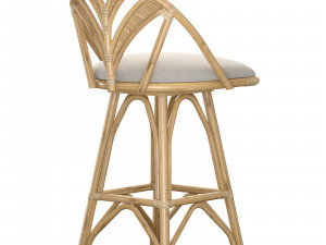 Lincoln brooks Tropicool Rattan Barstool 3D Model
