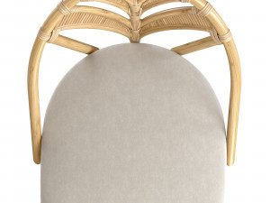 Lincoln brooks Tropicool Rattan Barstool 3D Model