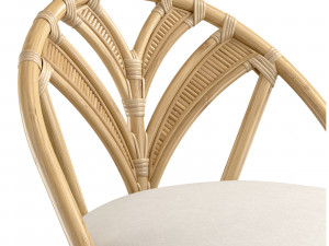 Lincoln brooks Tropicool Rattan Barstool 3D Model