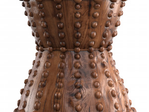 Kurt Stool Wooden Natural Modelo 3D