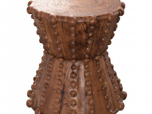 Kurt Stool Wooden Natural Modelo 3D