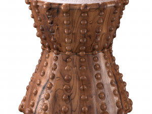 Kurt Stool Wooden Natural Modelo 3D