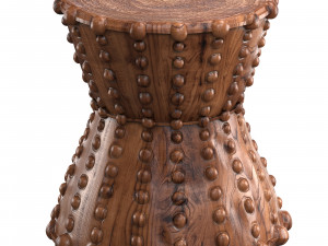 Kurt Stool Wooden Natural Modelo 3D