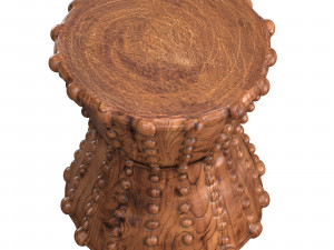 Kurt Stool Wooden Natural Modelo 3D