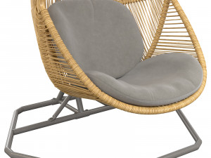 Hive chair Cane line rattan AirTouch 3D Model