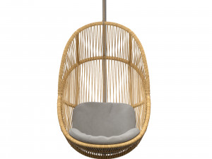Hive chair Cane line rattan AirTouch 3D Model