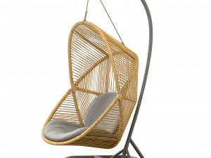 Cadeira colmeia Cane line rattan AirTouch Modelo 3D