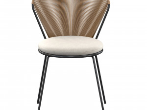 PEEK RATTAN OUTDOOR DINING CHAIR 3D 모델