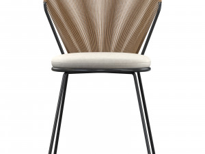 PEEK RATTAN OUTDOOR DINING CHAIR 3D 모델