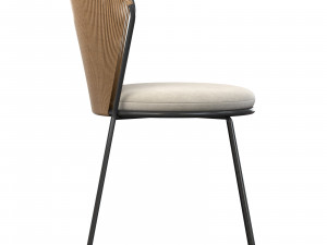 PEEK RATTAN OUTDOOR DINING CHAIR 3D 모델