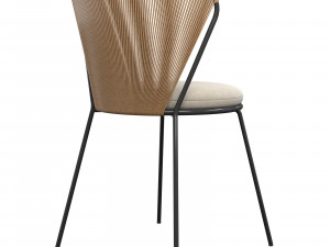 PEEK RATTAN OUTDOOR DINING CHAIR 3D 모델