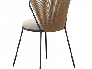 PEEK RATTAN OUTDOOR DINING CHAIR 3D 모델