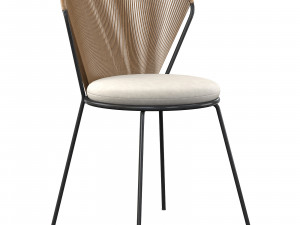 PEEK RATTAN OUTDOOR DINING CHAIR 3D 모델