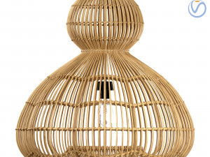 Aurelia Pendant Lamp In Rattan 3D Model