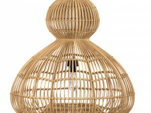Aurelia Pendant Lamp In Rattan Modèle 3D