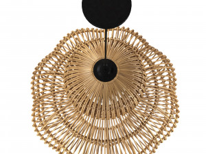 Aurelia Pendant Lamp In Rattan Modèle 3D