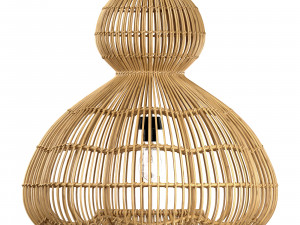 Aurelia Pendant Lamp In Rattan Modèle 3D