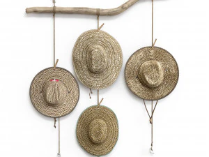 Cabide de chap&eacute;u decora&ccedil;&atilde;o boho de parede Modelo 3D