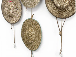 Cabide de chap&eacute;u decora&ccedil;&atilde;o boho de parede Modelo 3D