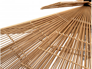 Franck Pendant Lamp Natural Rattan Medium 3D-Modell