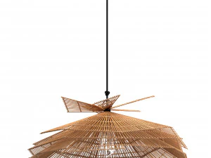 Franck 吊灯天然藤条中号 3D 模型
