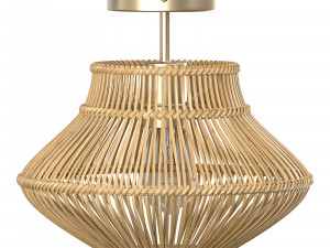 Neher Rattan Semi Flush Mount 3D Model
