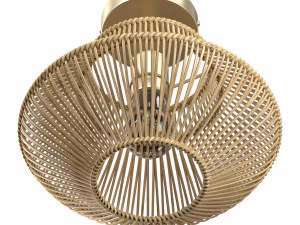 Neher Rattan Semi Flush Mount 3D Model