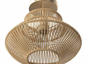 Neher Rattan Semi Flush Mount 3D Model