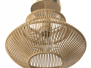 Neher Rattan Semi Flush Mount 3D Model