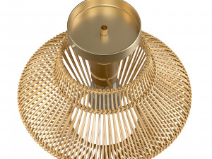 Neher Rattan Semi Flush Mount 3D Model