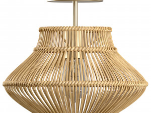 Neher Rattan Semi Flush Mount 3D Model