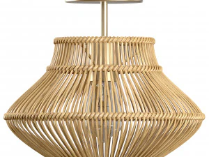 Neher Rattan Semi Flush Mount 3D Model