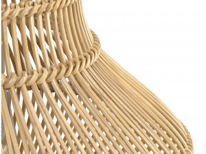 Neher Rattan Semi Flush Mount 3D Model