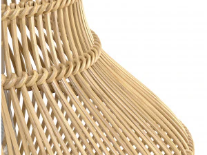 Neher Rattan Semi Flush Mount 3D Model