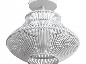 Neher Rattan Semi Flush Mount 3D Model