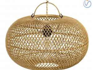 Wholly Pendant Ceiling bamboo lamp Natural 3Dモデル