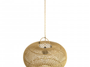 Wholly Pendant Ceiling bamboo lamp Natural Modelo 3D