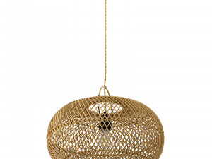 Wholly Pendant Ceiling bamboo lamp Natural Modelo 3D