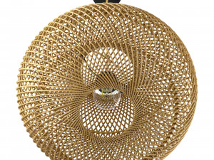 Wholly Pendant Ceiling bamboo lamp Natural Modelo 3D