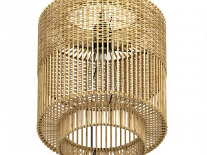 The Colonial Pendant Bamboo lamp Bazar Bizar Modelo 3D