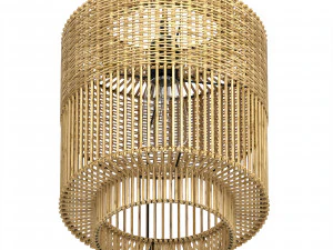 The Colonial Pendant Bamboo lamp Bazar Bizar 3D Model