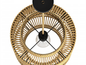 The Colonial Pendant Bamboo lamp Bazar Bizar Modelo 3D