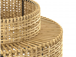 The Colonial Pendant Bamboo lamp Bazar Bizar Modelo 3D