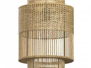 The Colonial Pendant Bamboo lamp Bazar Bizar Modelo 3D