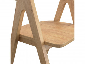 The Nihi Sumba Dining Chair Outdoor Modelo 3D